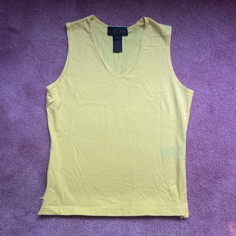 Ralph Lauren Yellow Vintage Tank Top